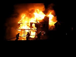 Big house fire sound effect