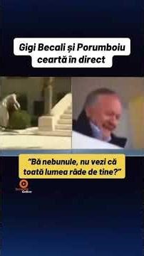 Gigi Becali ceartă cu Porumboiu.❗️ #gigibecali #tv #haha #funny #viral