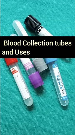 Blood Collection tubes | Blood test tube colour guide | Nursing students