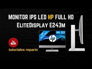 🔴 MONITOR LED IPS FULL HD HP EliteDisplay E243m Skype business