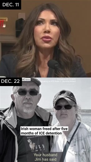 After FIVE months in ICE detention, Donna Hughes was only released once Kristi Noem was dragged in front of Congress. #DEFIANCE #fyp #ICE