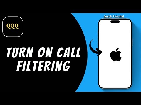 HOW TO TURN ON CALL FILTERING TO SILENCE