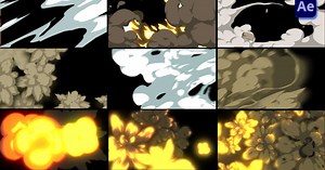 Cartoon Explosion Transitions [After Effects]