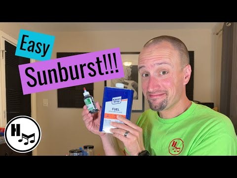 S9E9 - DIY Sunburst Stain Tutorial #guitarplayer #luthier #woodworking