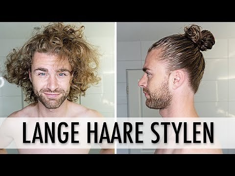 HAIRSTYLING TUTORIAL for MEN ● STYLING LONG HAIR
