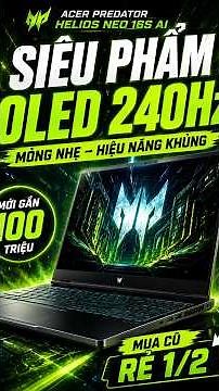 Lightweight and Powerful Gaming Laptop: Acer Predator Helios Neo 16S AI Core Ultra 9 275HX RTX 50...
