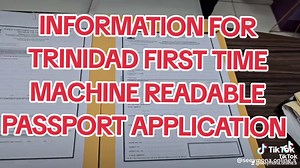 SEEYMONA ONLINE SERVICES Trinidad Passport information for person applying for a machine readable passport. call 767 9916 for more information. #trinitiktok