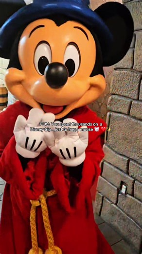 POV: You spent thousands on a Disney trip… just to hug a mouse. 🐭✨ And honestly? Worth every penny. Because it’s not really about the mouse. It’s about the moment your kid runs up to Mickey like they just met a celebrity. The giant hug. The smile that takes over their entire face. The picture you’ll keep forever. It’s one of those little moments that somehow turns into a core memory. People joke about the cost of Disney vacations… but when you see your kids light up like this, it suddenly makes