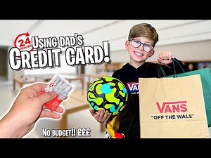 Giving my SON my CREDIT CARD for 24 hours!! *NO BUDGET SHOPPING CHALLENGE