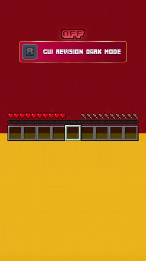 GUI Revision Dark Mode Resource Pack for Minecraft