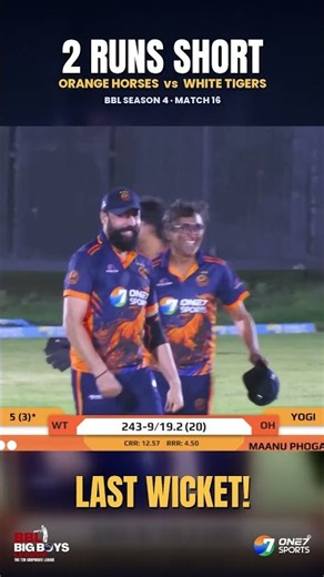 3 Needed Off 4 Balls… Then THIS Happened 😱 BBL S4 Thriller | Orange Horses vs White Tigers