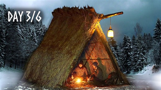 Bushcraft Challenge: 6 Days to a Fully Built Shelter