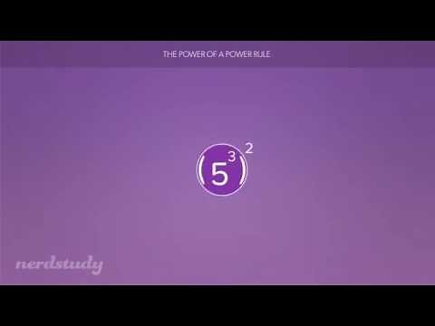 Power of a Power Rule (Exponents)