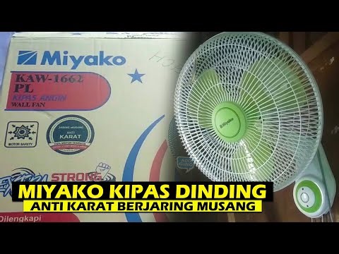 A Brief Review of the Latest Space-Saving and Cool Miyako 1662 PL Wall Fan + Installation Instruc...