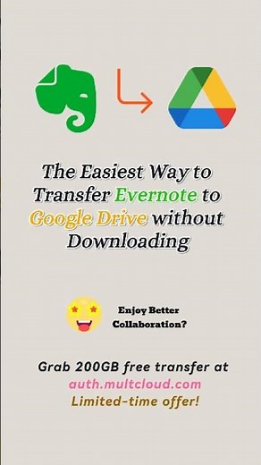 Best Way to Transfer Evernote to Google Drive Automatically #cloudstorage #multcloud #cloudmigration