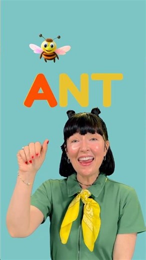 Parents are using this spelling song to teach ANT! 🐜 Spelling Song 6 #signlanguage #shorts