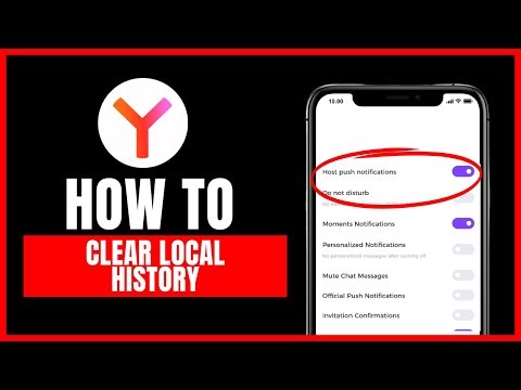 How to clear local history from Yandex Browser