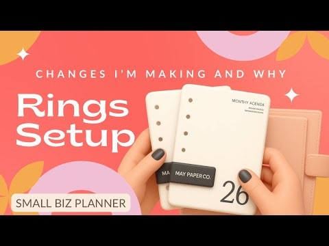 Small Business Planner Setup ✨ Switching FCC Ring Planners + New Layouts