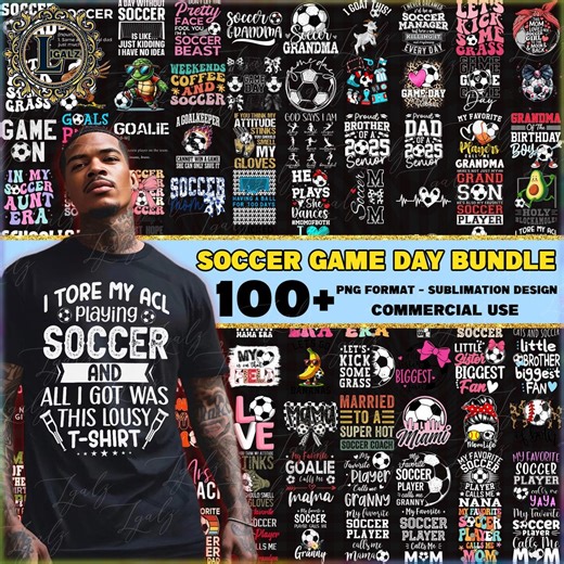 Soccer PNG Bundle, Game Day Png Bundle, Soccer Family Png, Soccer Shirt Template Png, Soccer Sublimation Design Png, Digital Download - Etsy