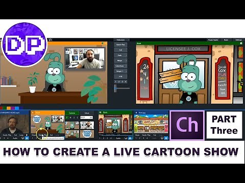 Adobe Character Animator Tutorial How to create a live cartoon show with vMix
