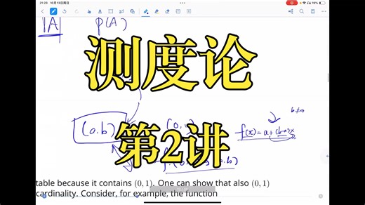 测度论【measure theory】第2讲