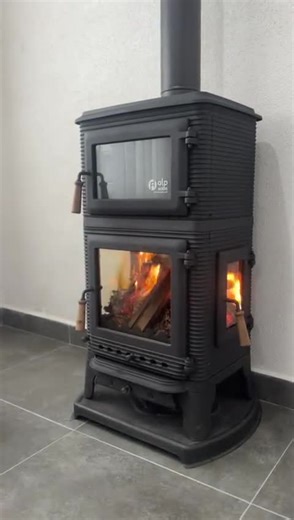 Cast Iron Wood Burning Stove With Oven, Wood Cook Stove - Etsy