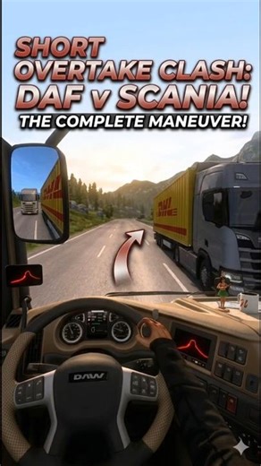 ​🔥 DAF Power! Scania ko toh chalti road pe loot liya! 💪🚚 #Shorts