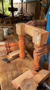 Install table legs | WOOD DIY 4K