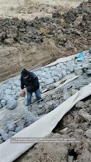 Building a Rock-Lined Drainage Channel for Erosion Control