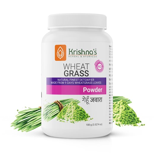 Buy Krishna's Ayurveda Pure Wheatgrass Powder For Immunity Booster