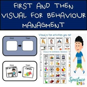 First and Then Visuals for Autism and Behavior Management| printable