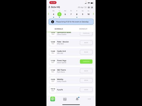 Octiv App (members walkthrough)