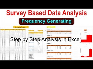 Generating frequency data analysis in excel | Survey questionnaire data analysis