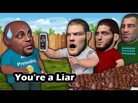 Khabib and DC fighting over barbecue