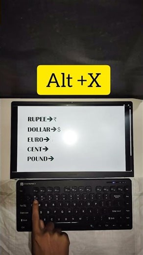 Different Currency Symbols in MS Word.💵💵 #trending #computer