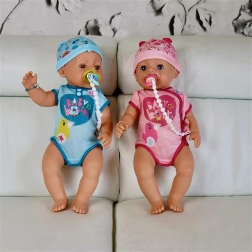 Watch the BABY born Twins Dance, Eat, Wash & Sleep! 🥣🎶 | Cute Dolls Animation