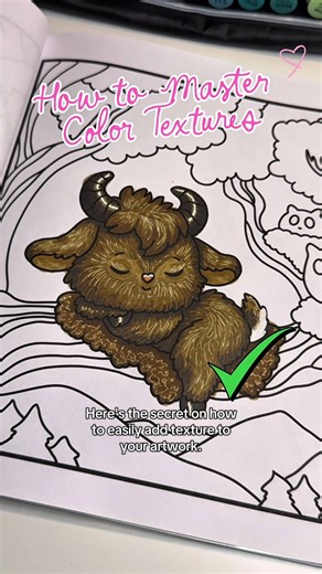 Ever wondered how artists create realistic textures? Here’s a tutorial on how to easily master color textures! 🎨 Your coloring pages will never look flat again 🥰🫶🏼 #creatorsearchinsights #coloringtextures #arttechnique #drawingtips #arttutorial