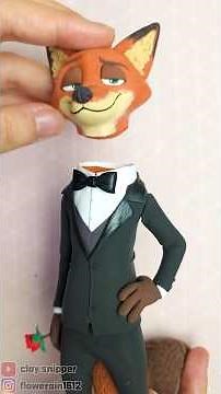 Zootopia 2 ' Nick Wilde ' clay figures! \\(`•ω•´)/* #zootopia2 #nick #judyhopps