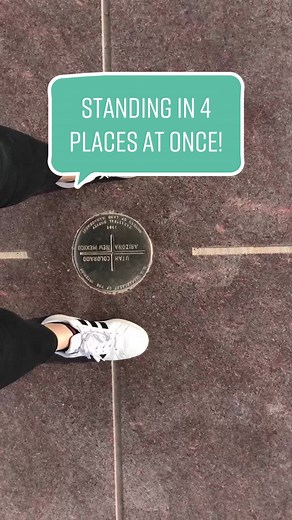 That time I stood in 4 US States at once! #ImAGhost #PersonalFinance #REMDreamCheck #colorado #fourcorners #newmexico #arizona #utah #coloradotok #fyp