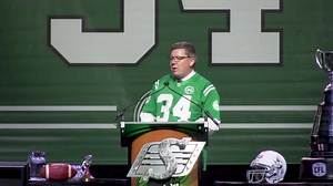 It was an honour to join George Reed’s family and friends and have the opportunity to say a few words today at his Celebration of Life. George Reed meant so much to so many Rider fans and I had a chance to share a story of what he meant to one of those fans, my friend John from Shellbrook. | Scott Moe