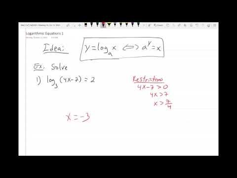 Logarithmic functions and their properties