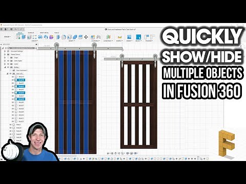 Quickly Show and Hide Multiple Objects AT ONCE in Fusion 360