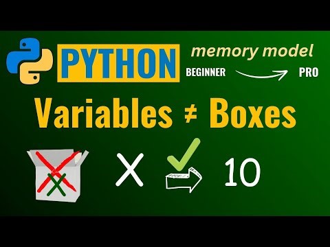 How Python Variables Work in Memory (Dynamic Typing, Mutability Explained) 👌 👌