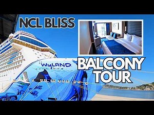 Norwegian Bliss Balcony Stateroom Tour | Full Cabin Review
