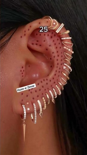 THIS Is What 100 Ear Piercings Looks Like 😱✨ Ultimate Ear Stack Transformation