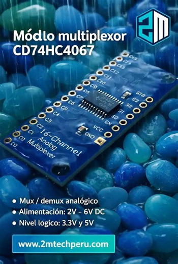 Módulo multiplexor CD74HC4067 #2mtechperu #huánuco