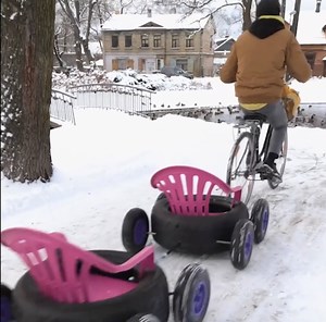 Impressive fun ride from old tires | Wood Mood