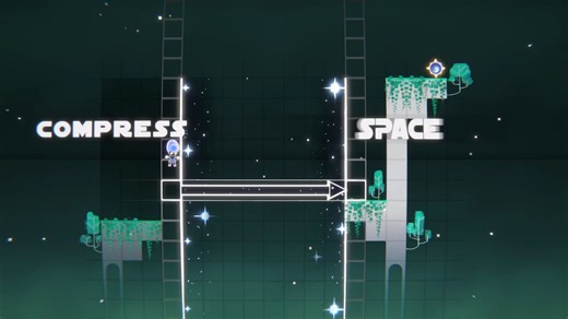 【平台解谜】一款通过折叠空间让人物走捷径的解谜游戏《Compress(space)》试玩