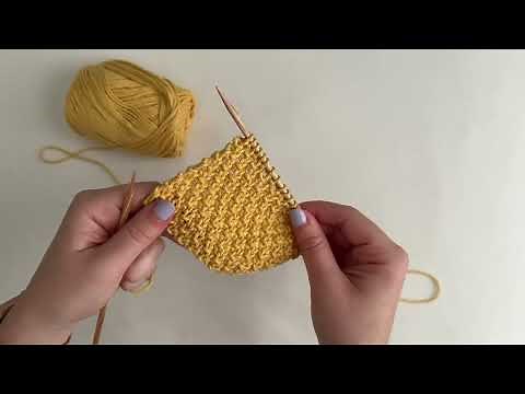 Double Seed Stitch (Moss Stitch) Knitting Tutorial