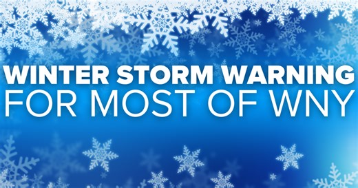 Lake effect snow sets up as cold air bursts into Buffalo Sunday